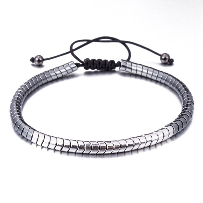 Wave beads hematite personality bracelet