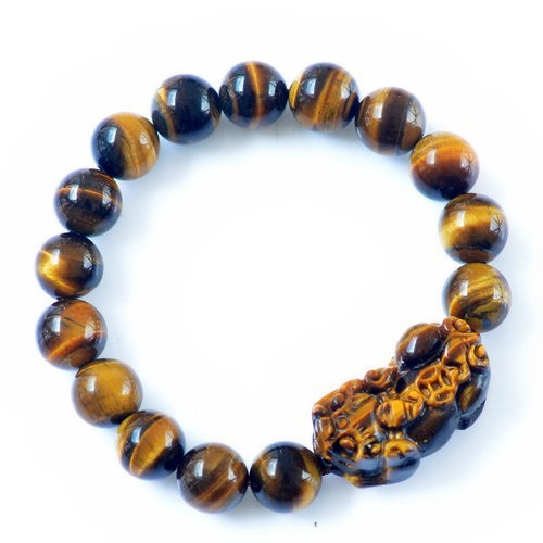 Natural Yellow Tiger Eye Stone Brave Bracelet