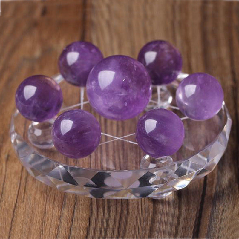 Natural Amethyst Seven-Star Array Natural Amethyst Ball Amethyst Seven-Star Array Crystal Ball Decoration