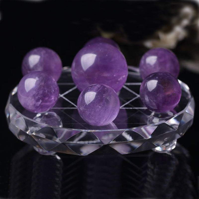 Natural Amethyst Seven-Star Array Natural Amethyst Ball Amethyst Seven-Star Array Crystal Ball Decoration