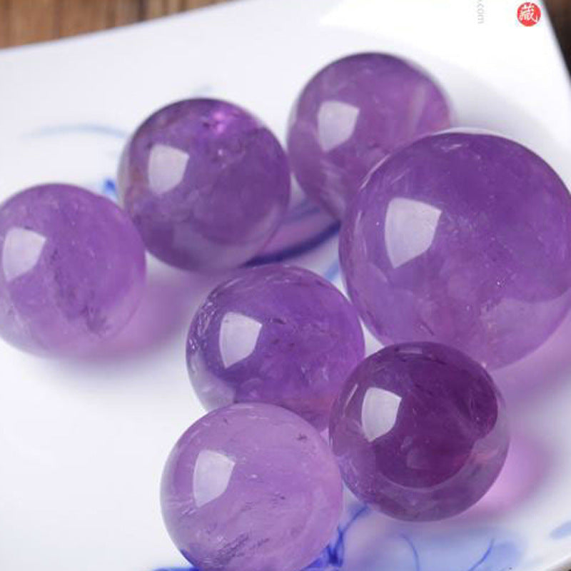 Natural Amethyst Seven-Star Array Natural Amethyst Ball Amethyst Seven-Star Array Crystal Ball Decoration