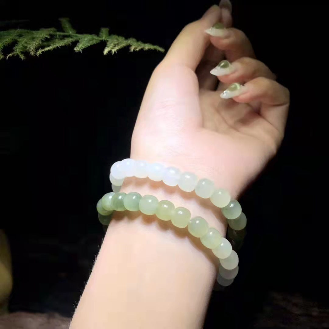 Clear Water Natural and Highly Treasured Xinjiang Hetian\Hotan Jade Bracelet