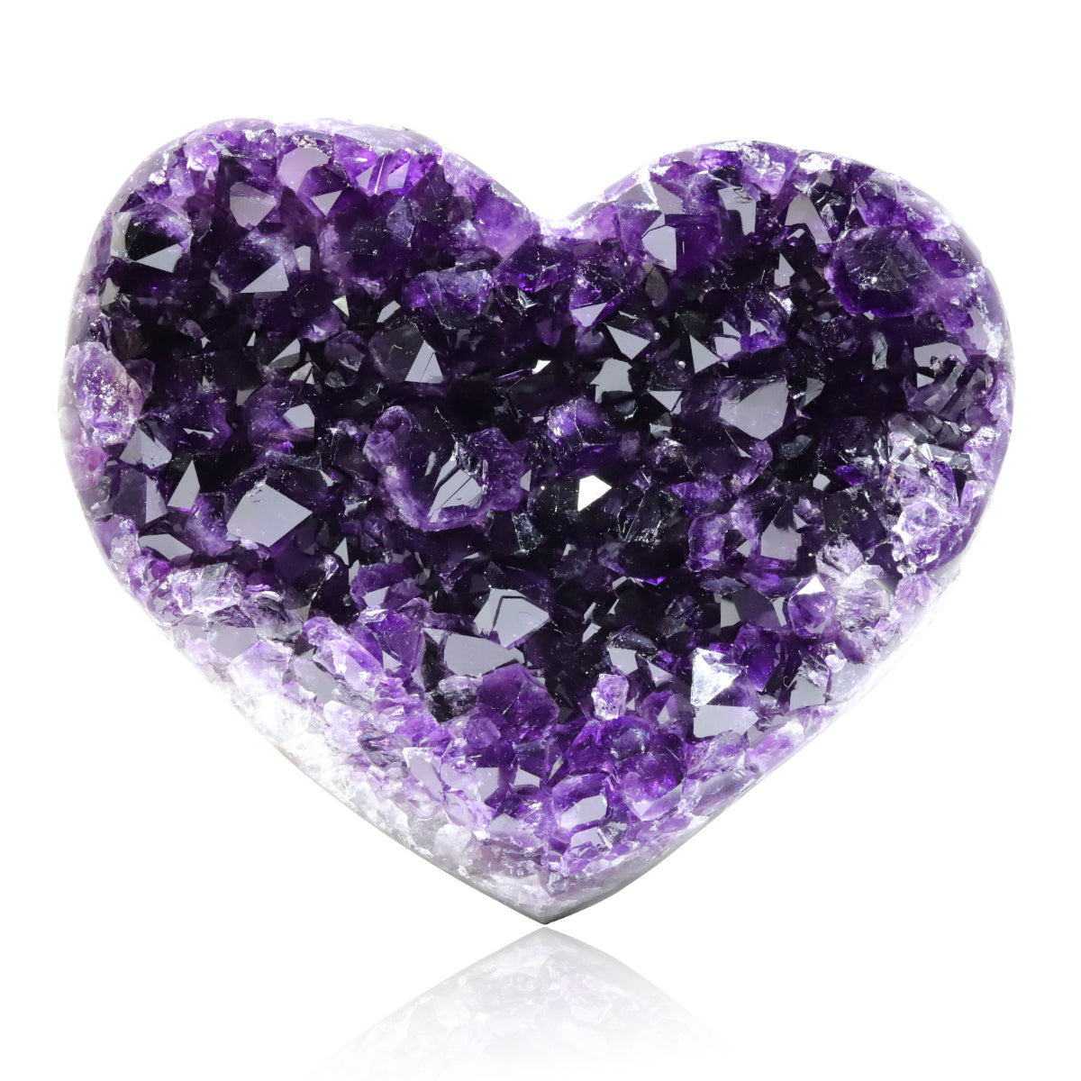 Heart Shaped Amethyst Crystal Clusters