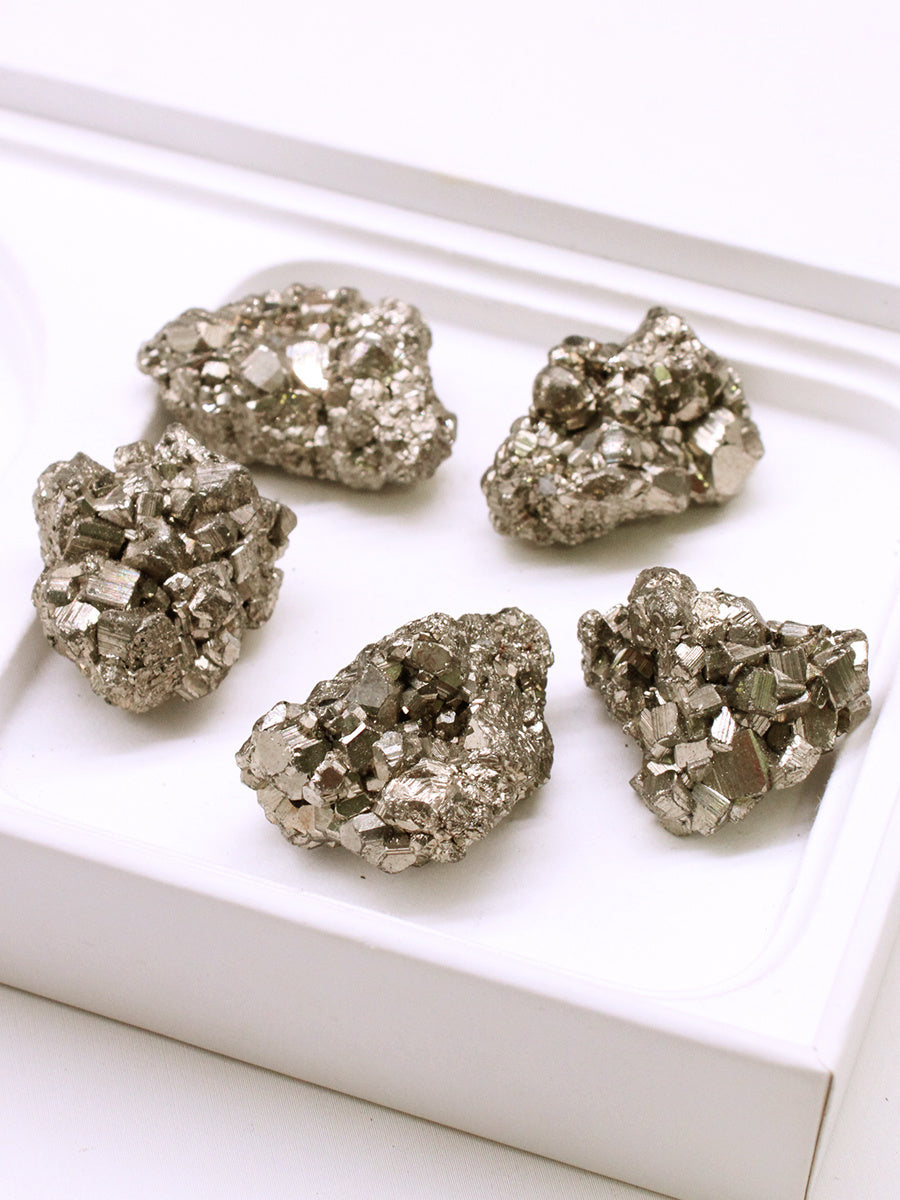 Crystal Raw Stone Natural Pyrite Copper Ornaments