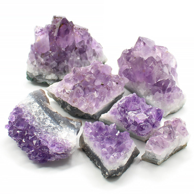 Natural Amethyst Raw Stone Crystal Cluster Craft