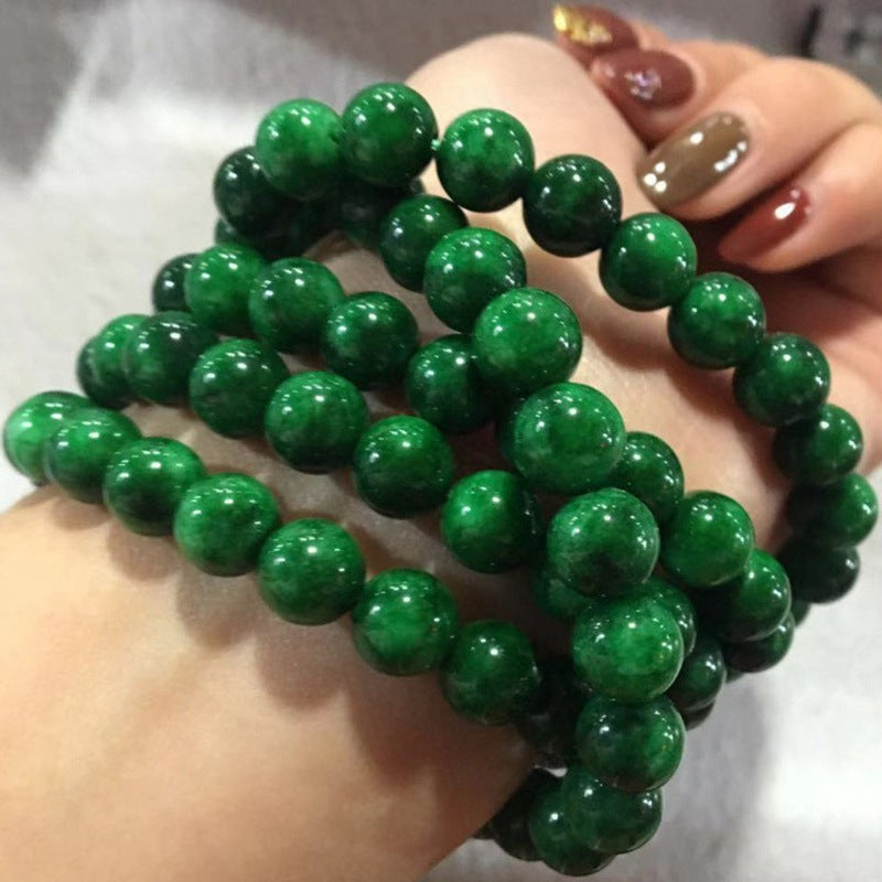 Dry Green Jade Bracelet