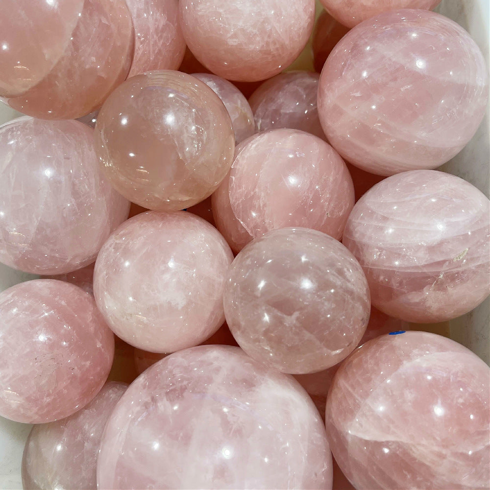 Natural Rose Quartz Crystal Ball