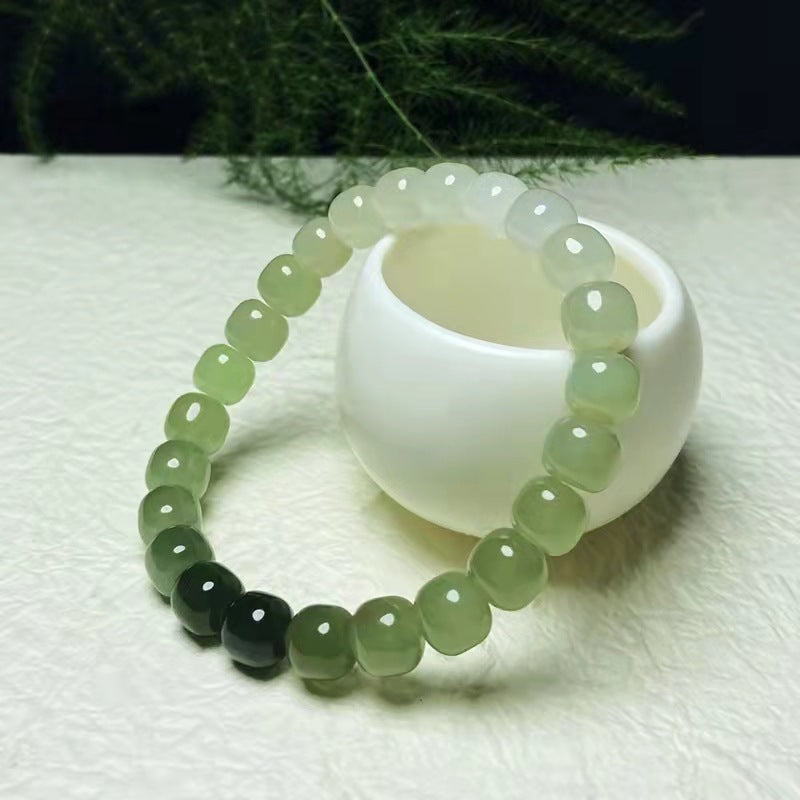 Clear Water Natural and Highly Treasured Xinjiang Hetian\Hotan Jade Bracelet