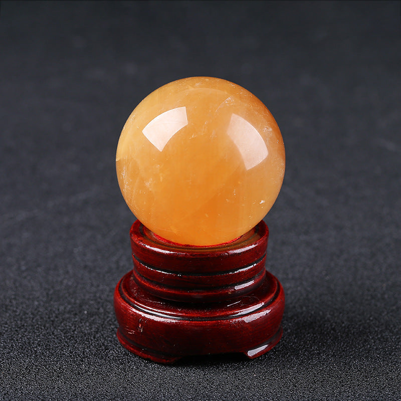 Citrine Calcite Ball Crystal Crafts