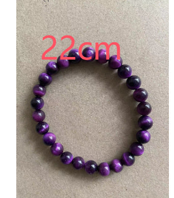 Of 8mm Semi-precious Stone Blue Tiger Stone Handmade Jewelry Couple Bracelet