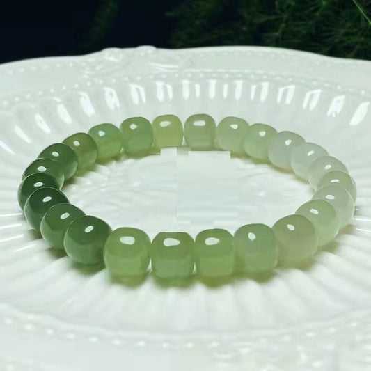 Clear Water Natural and Highly Treasured Xinjiang Hetian\Hotan Jade Bracelet