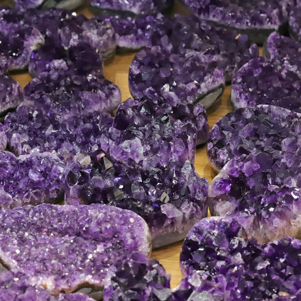 Heart Shaped Amethyst Crystal Clusters